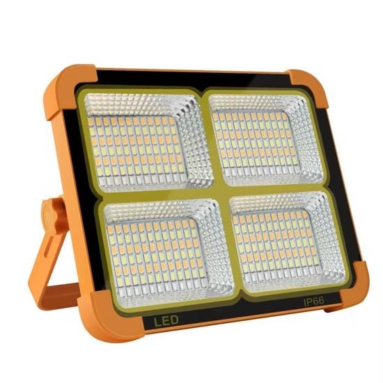 Portable Solar LED Work Light - Waterproof & Rechargeable Emergency Lighting - Mundo Electronic