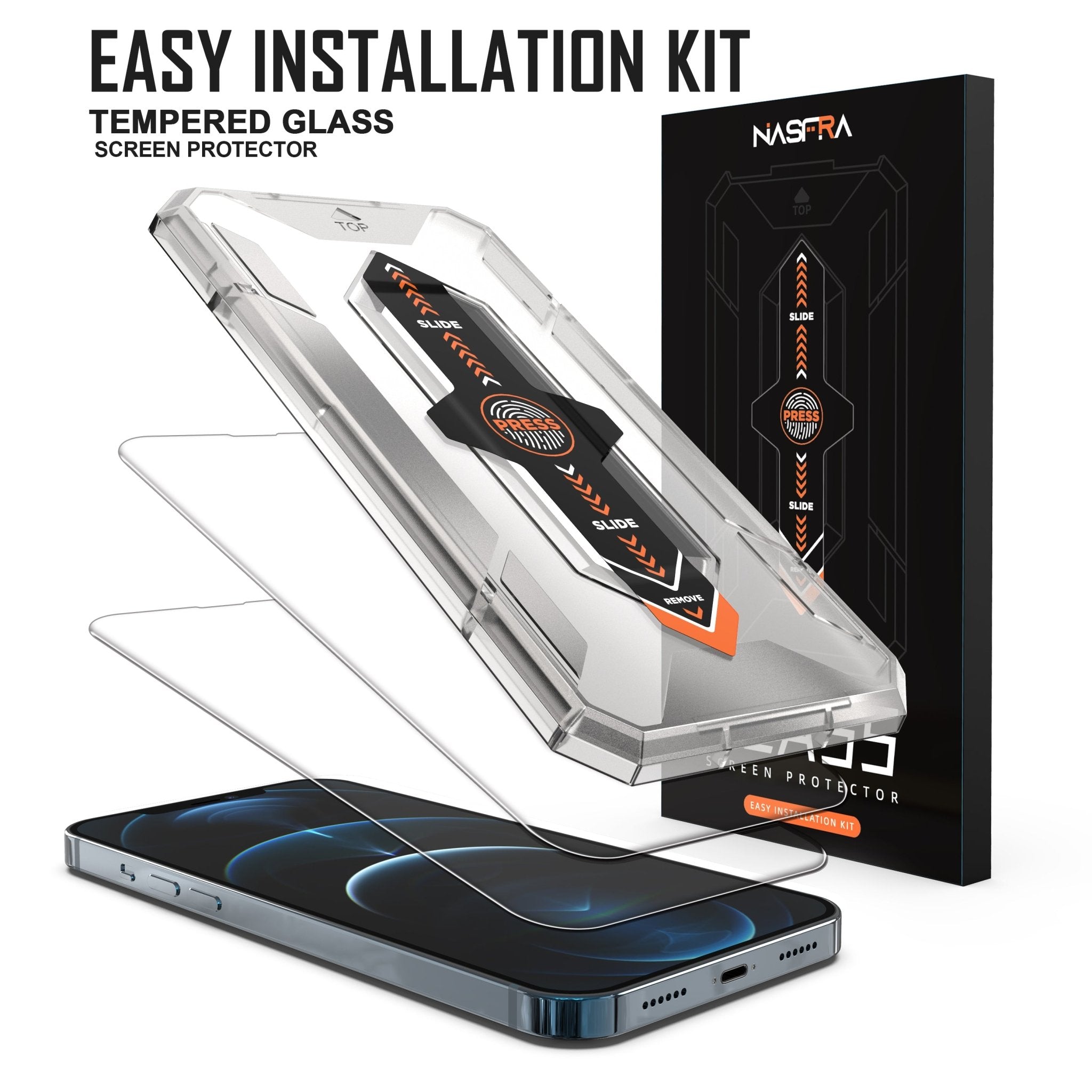 Nasfra High Quality 2 in 1 Screen Protectors with Easy Installation - Mundo Electronic