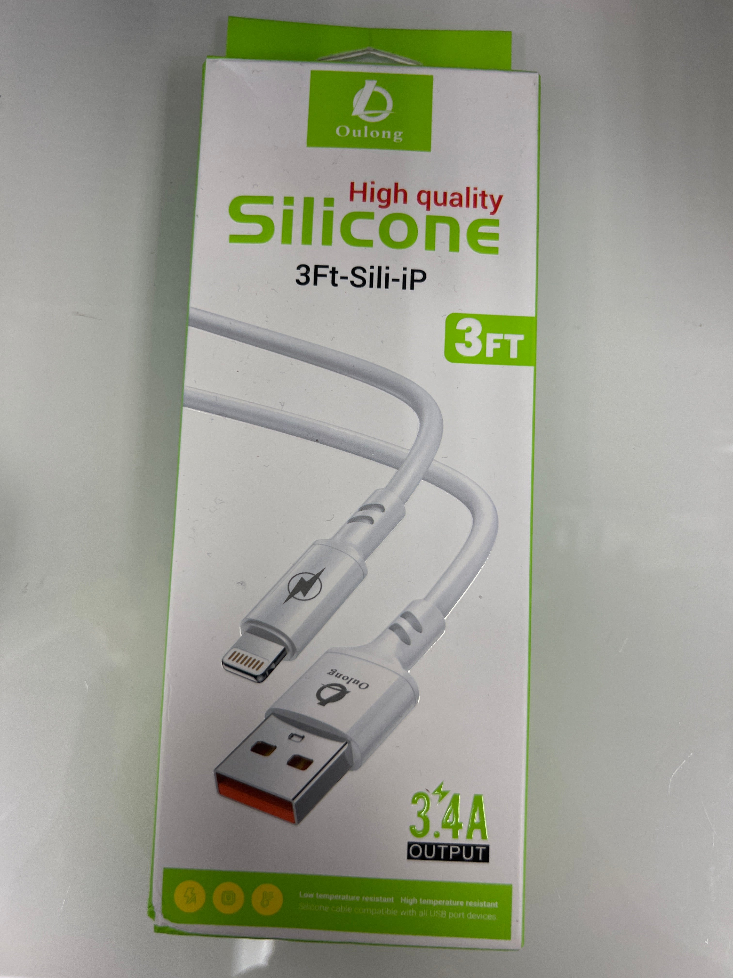 Cable High Quality Silicone 3 Ft-Sili-iP - Oulong