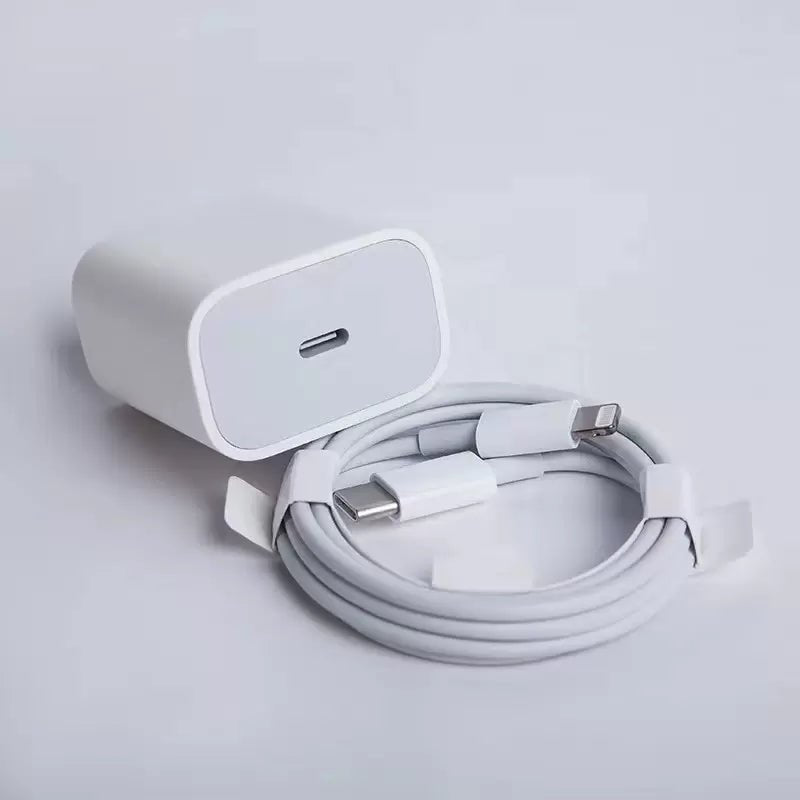 2 in 1 USB-C Power Adapter Lightning to USB-C Cable - Mundo Electronic