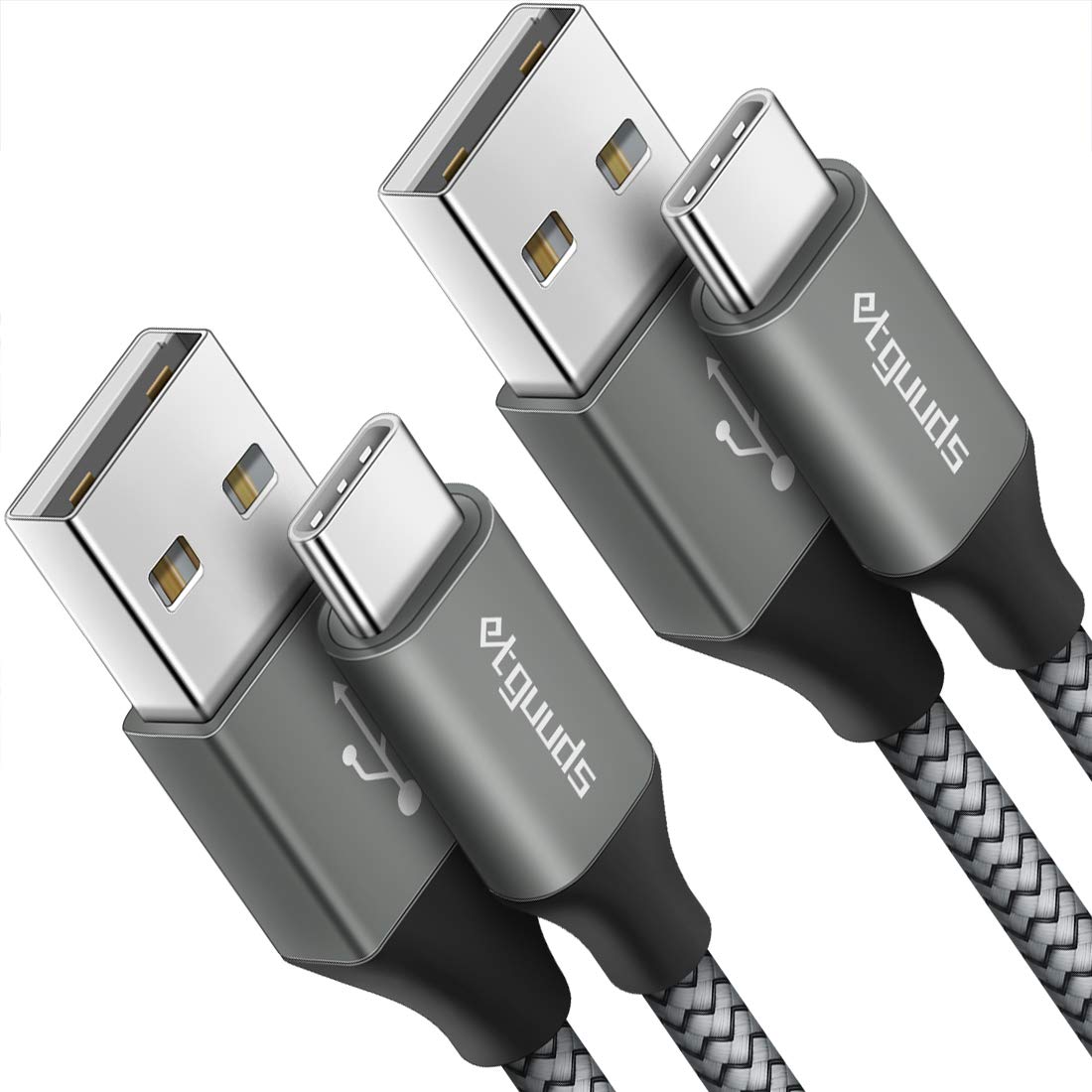 USB C Cable 3A Fast Charge USB to Type C [2-Pack, 3ft] - Mundo Electronic